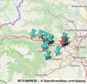Mappa Sentiero 502, 10057 Sant'Ambrogio di Torino TO, Italia (9.7295)