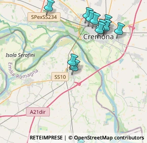 Mappa Via Don Luigi Sterzi, 29010 Castelvetro Piacentino PC, Italia (4.68833)