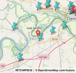 Mappa Via Tiziano, 29010 Monticelli d'Ongina PC, Italia (6.8975)