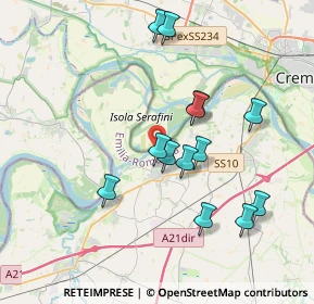 Mappa Via Tiziano, 29010 Monticelli d'Ongina PC, Italia (3.54077)