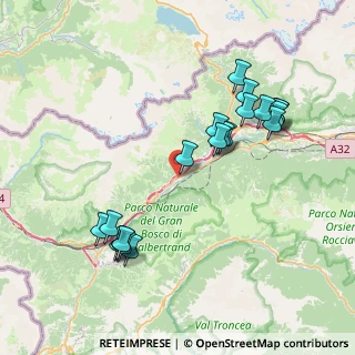 Mappa Via degli Alpini, 10050 Exilles TO, Italia (8.162)