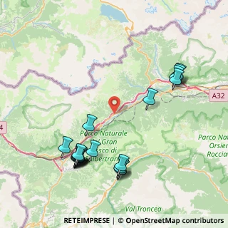 Mappa Via degli Alpini, 10050 Exilles TO, Italia (9.453)