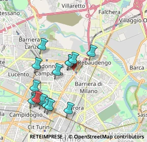 Mappa Via Aldo Manuzio, 10147 Torino TO, Italia (1.87214)