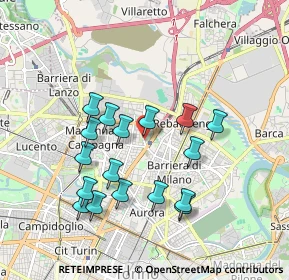 Mappa Via Aldo Manuzio, 10147 Torino TO, Italia (1.75471)