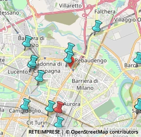 Mappa Via Aldo Manuzio, 10147 Torino TO, Italia (2.69857)