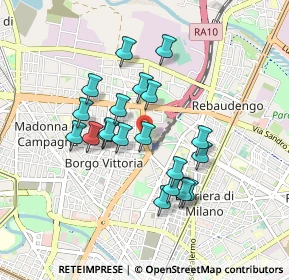 Mappa Via Aldo Manuzio, 10147 Torino TO, Italia (0.757)