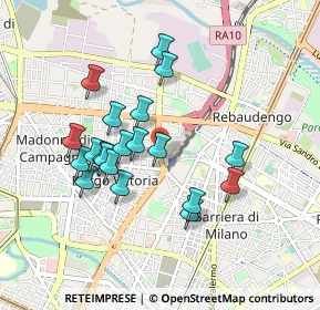 Mappa Via Aldo Manuzio, 10147 Torino TO, Italia (0.812)