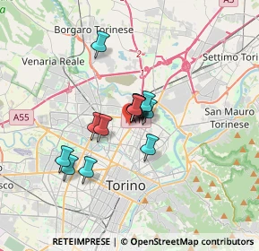 Mappa Via Aldo Manuzio, 10147 Torino TO, Italia (2.21538)