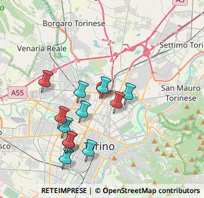 Mappa Via Aldo Manuzio, 10147 Torino TO, Italia (3.50167)