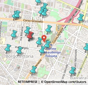 Mappa Via Aldo Manuzio, 10147 Torino TO, Italia (0.5975)