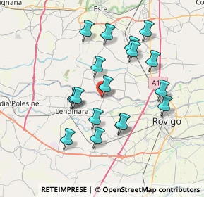 Mappa Via D.Bosco, 45020 Lusia RO, Italia (6.76444)