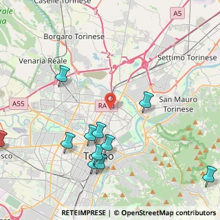 Mappa Corso Vercelli, 10155 Torino TO, Italia (5.48333)