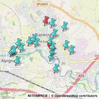 Mappa Piazza Donatori di Sangue, 10044 Pianezza TO, Italia (0.9515)