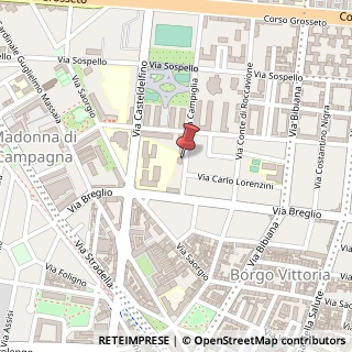 Mappa Via Campiglia, 17, 10147 Torino, Torino (Piemonte)