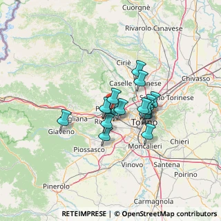 Mappa Via Domenica Comissetti, 10044 Pianezza TO, Italia (9.08176)