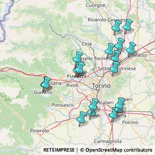Mappa Via Domenica Comissetti, 10044 Pianezza TO, Italia (17.665)