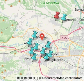 Mappa Via Domenica Comissetti, 10044 Pianezza TO, Italia (3.3875)
