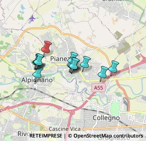 Mappa Via Domenica Comissetti, 10044 Pianezza TO, Italia (1.21857)