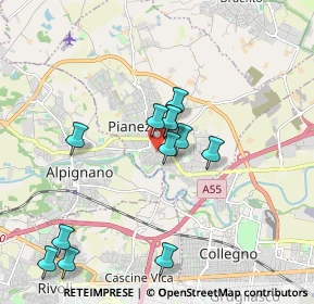 Mappa Via Domenica Comissetti, 10044 Pianezza TO, Italia (1.77)