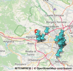 Mappa Via Domenica Comissetti, 10044 Pianezza TO, Italia (8.628)