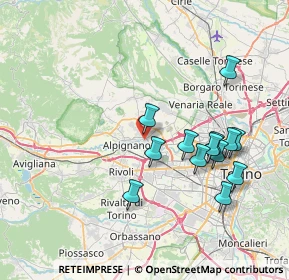 Mappa Via Domenica Comissetti, 10044 Pianezza TO, Italia (7.42846)