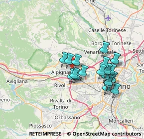 Mappa Via Domenica Comissetti, 10044 Pianezza TO, Italia (6.1655)