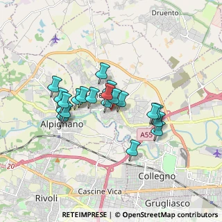 Mappa Via Domenica Comissetti, 10044 Pianezza TO, Italia (1.392)