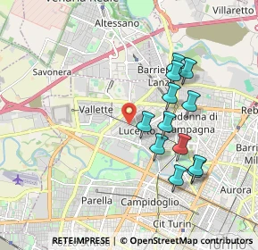 Mappa Corso L. Quinzio Cincinnato, 10151 Torino TO, Italia (1.74333)