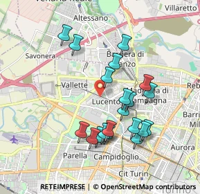 Mappa Corso L. Quinzio Cincinnato, 10151 Torino TO, Italia (1.7695)