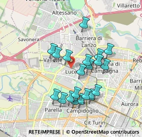 Mappa Corso L. Quinzio Cincinnato, 10151 Torino TO, Italia (1.6525)