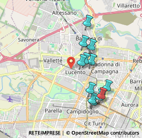 Mappa Corso L. Quinzio Cincinnato, 10151 Torino TO, Italia (1.72583)