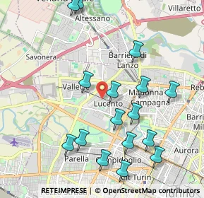 Mappa Corso L. Quinzio Cincinnato, 10151 Torino TO, Italia (2.21875)