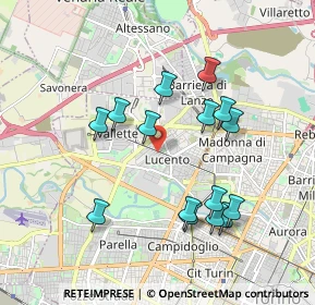 Mappa Corso L. Quinzio Cincinnato, 10151 Torino TO, Italia (1.81067)