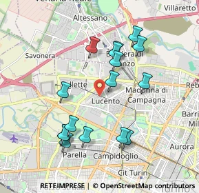 Mappa Corso L. Quinzio Cincinnato, 10151 Torino TO, Italia (1.84938)