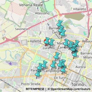 Mappa Corso L. Quinzio Cincinnato, 10151 Torino TO, Italia (2.149)