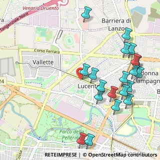 Mappa Corso L. Quinzio Cincinnato, 10151 Torino TO, Italia (1.2385)