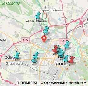 Mappa Corso L. Quinzio Cincinnato, 10151 Torino TO, Italia (4.01417)