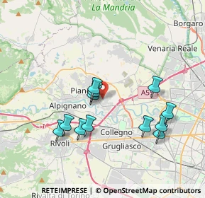 Mappa Via Alessandria, 10044 Pianezza TO, Italia (3.54667)