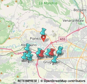 Mappa Via Alessandria, 10044 Pianezza TO, Italia (3.57077)
