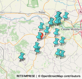 Mappa 15020 Serralunga di Crea AL, Italia (7.33)