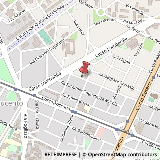 Mappa Via Bernardino Luini, 142, 10149 Torino, Torino (Piemonte)