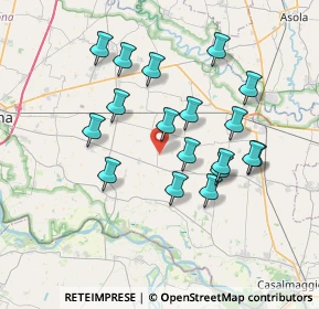 Mappa Via Monte Santo, 26040 Derovere CR, Italia (6.73611)