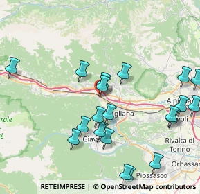 Mappa Via Caduti per la Patria, 10057 Sant'Ambrogio di Torino TO, Italia (9.3015)
