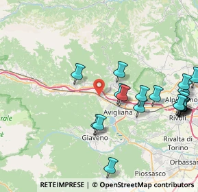 Mappa Via Caduti per la Patria, 10057 Sant'Ambrogio di Torino TO, Italia (9.6385)
