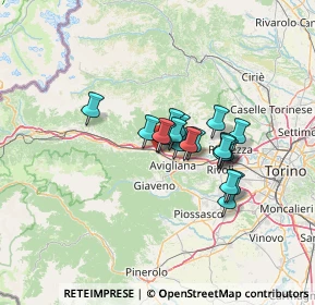 Mappa Via Caduti per la Patria, 10057 Sant'Ambrogio di Torino TO, Italia (9.00789)