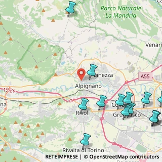 Mappa Via San Giacomo, 10091 Alpignano TO, Italia (6.33429)