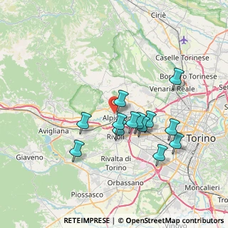 Mappa Via Sant'Ambrogio, 10091 Alpignano TO, Italia (6.34769)