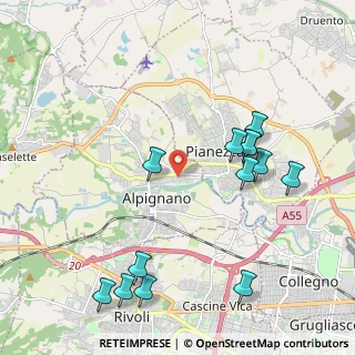 Mappa Via Pietro Nenni, 10091 Alpignano TO, Italia (2.33846)