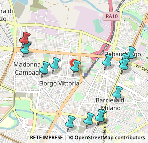 Mappa Via Emilio Bongiovanni, 10147 Torino TO, Italia (1.222)