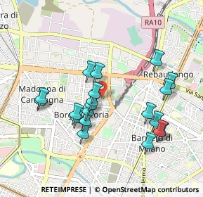 Mappa Via Emilio Bongiovanni, 10147 Torino TO, Italia (0.8915)